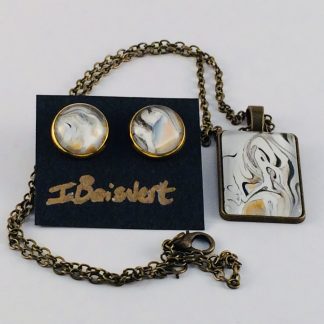 Ensemble #14 - Collier et boucles d'oreilles