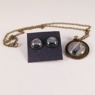Ensemble #60 - Collier et boucles d'oreilles