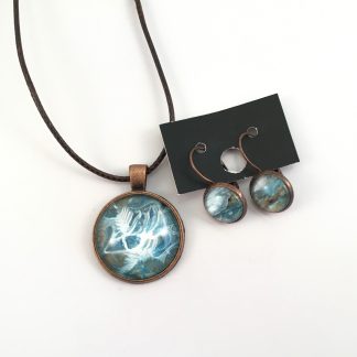 Ensemble # 37 - Collier et boucles d'oreilles