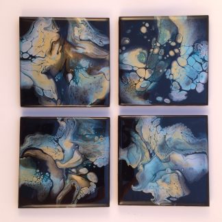 Ensemble de 4 sous-verres - #19