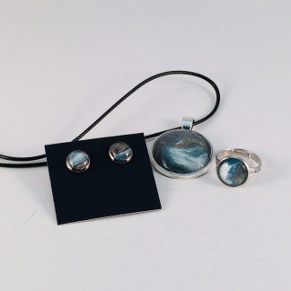 Ensemble #40 - Collier, bague et boucles d'oreilles