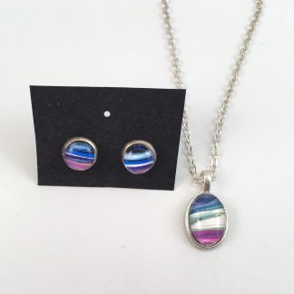 Ensemble # 77 - Collier et boucles d'oreilles
