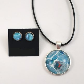 Ensemble # 57 - Collier et boucles d'oreilles