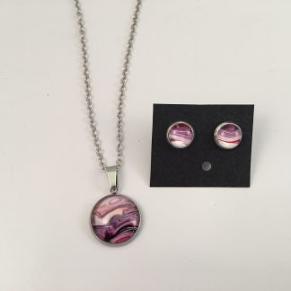 Ensemble collier et boucles d'oreilles # 1
