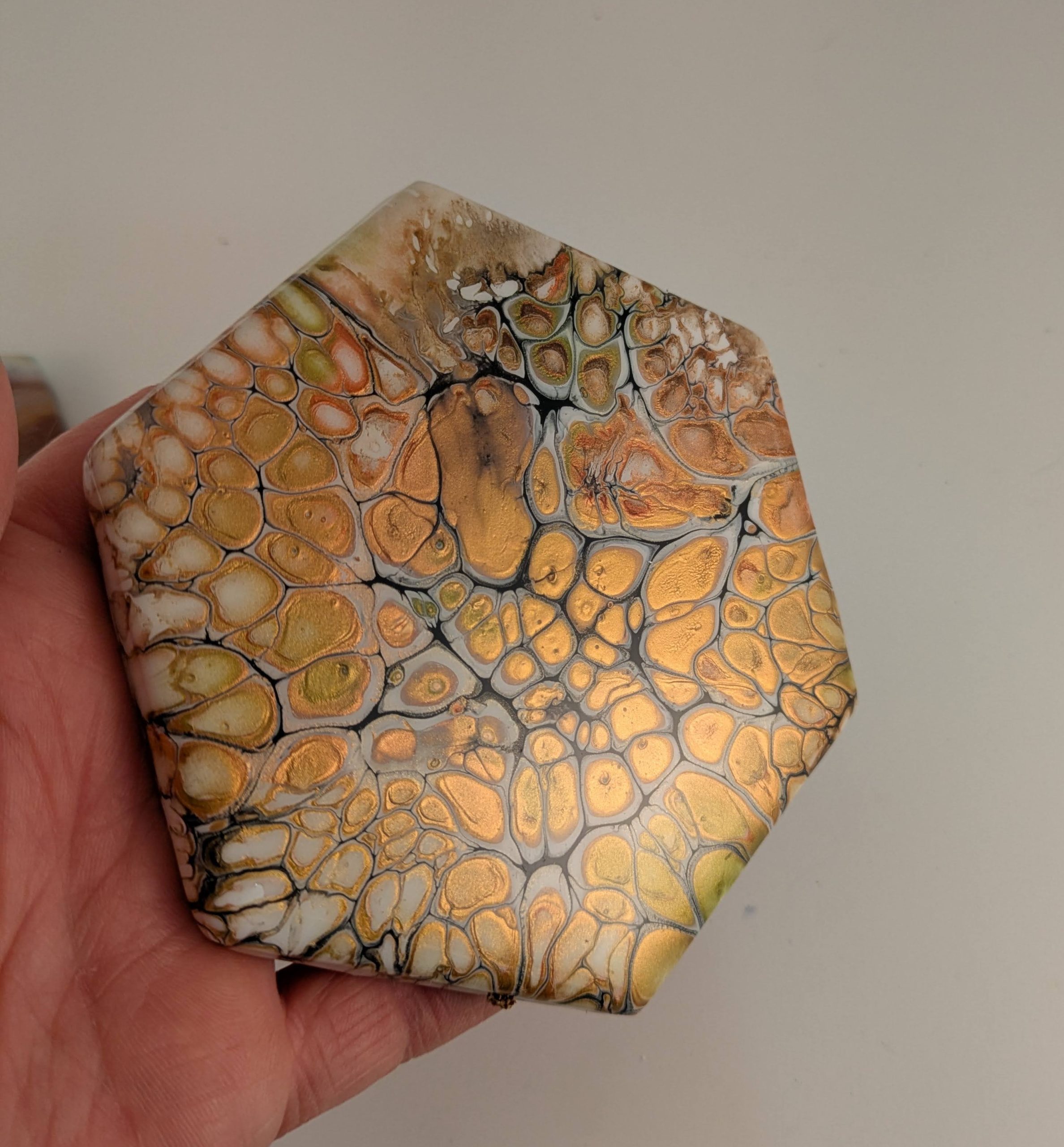 Sous-verre – u15, accessoire décoratif fait main d'Isabelle Boisvert — autre vue