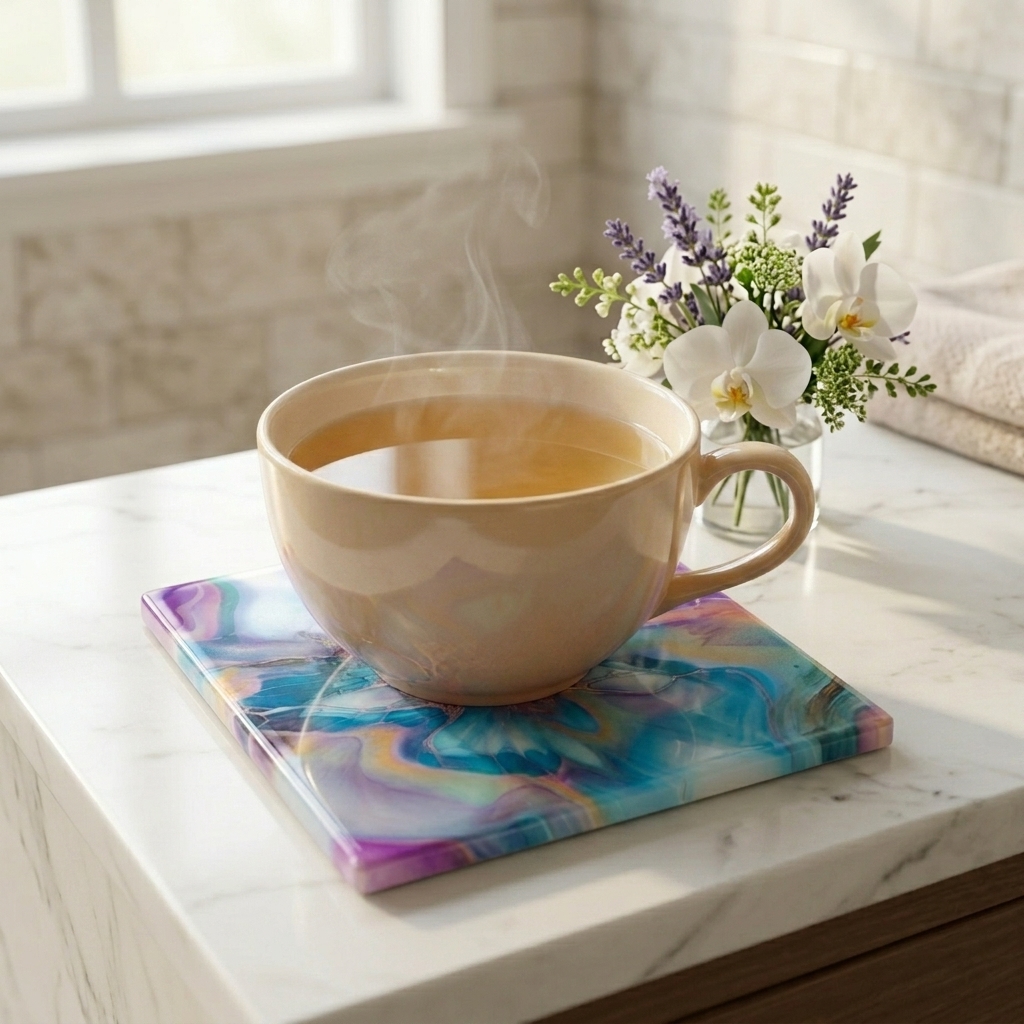 Sous-verre – u8, accessoire décoratif fait main d'Isabelle Boisvert