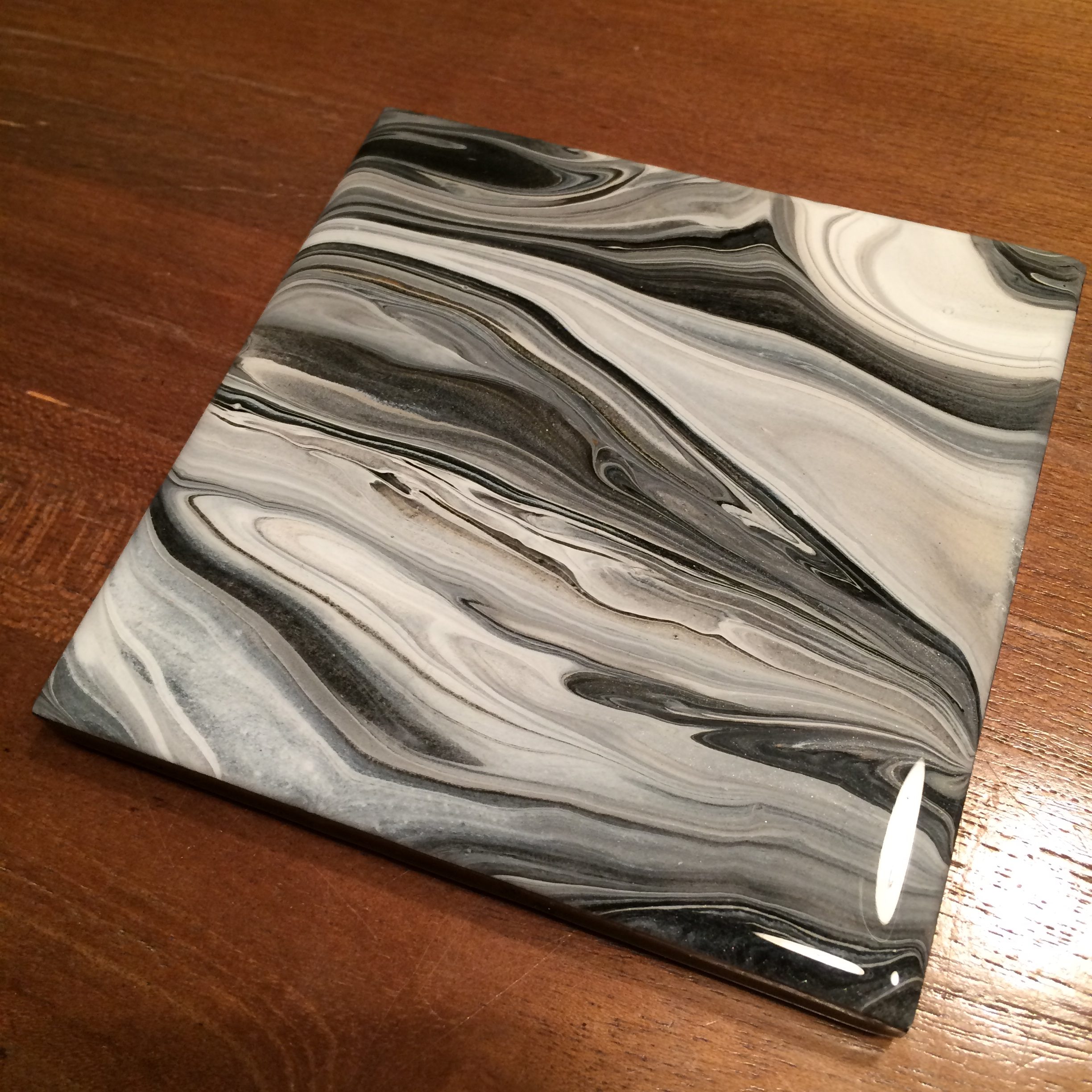 Sous-verres – Duo 3, accessoire décoratif fait main d'Isabelle Boisvert — autre vue