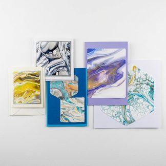 Ensemble de 5 cartes de souhait #19
