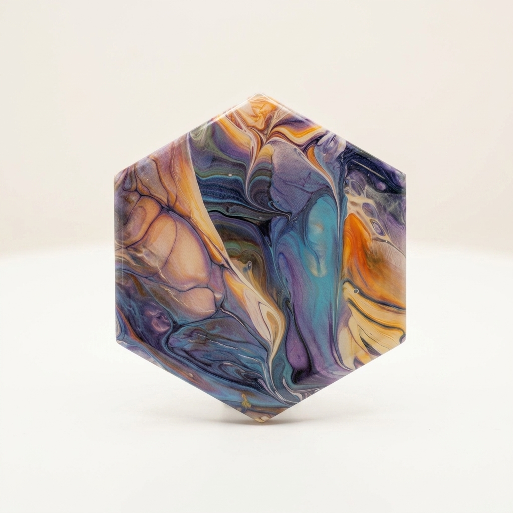 Sous-verre – u11, accessoire décoratif fait main par Isabelle Boisvert