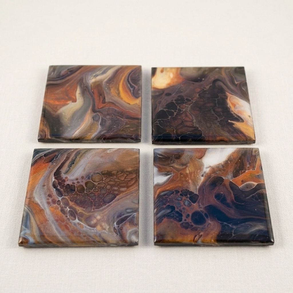 Ensemble de 4 sous-verres #24