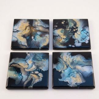 Ensemble de 4 sous-verres #19