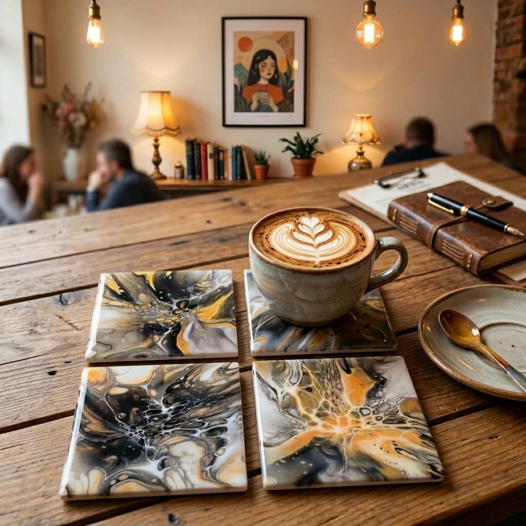 Ensemble de 4 sous-verres #1 – Image 2