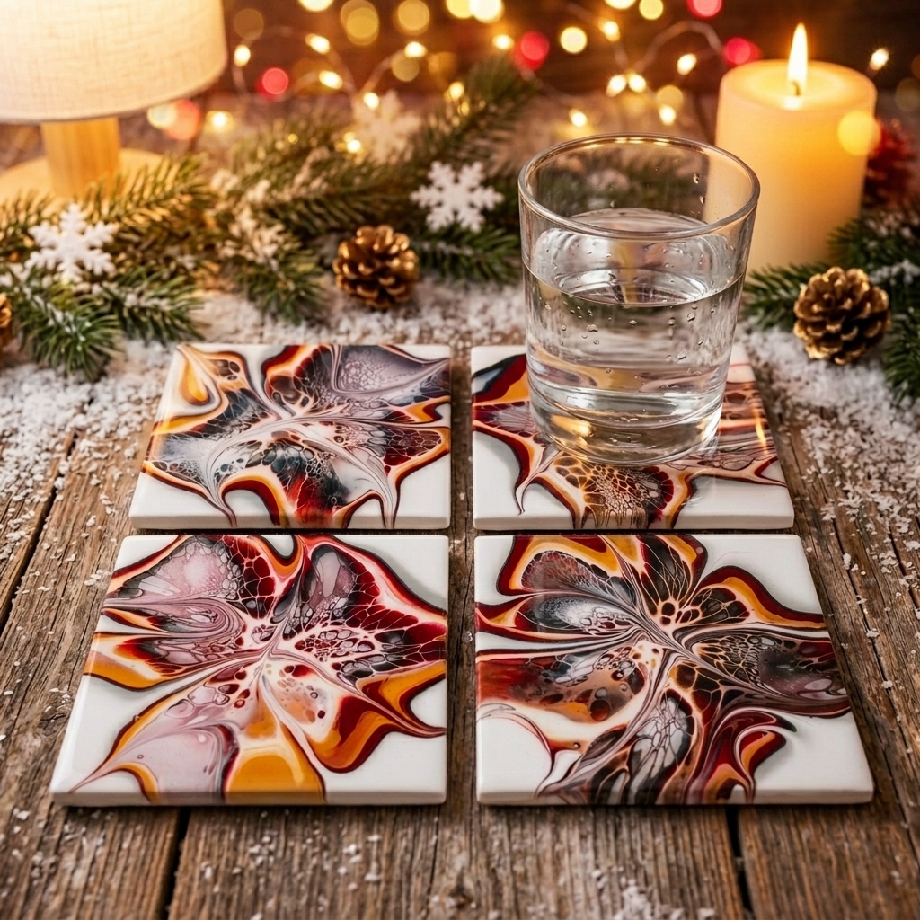 Ensemble de 4 sous-verres #14 – Image 2