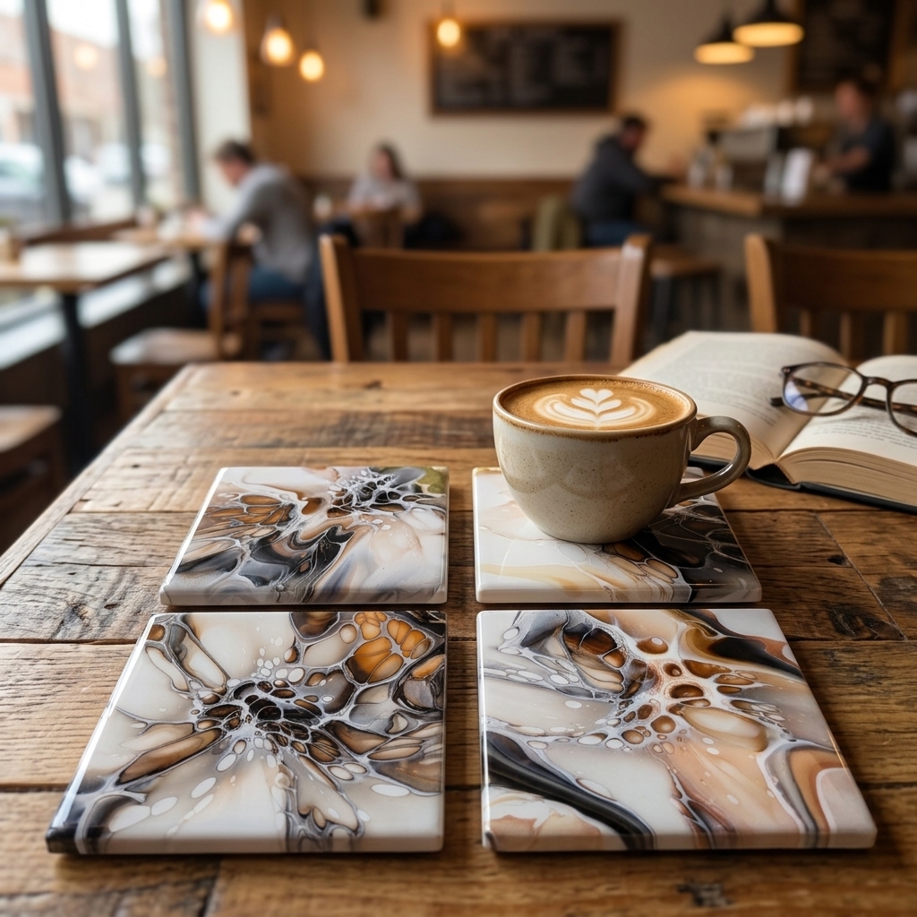 Ensemble de 4 sous-verres #4 – Image 2