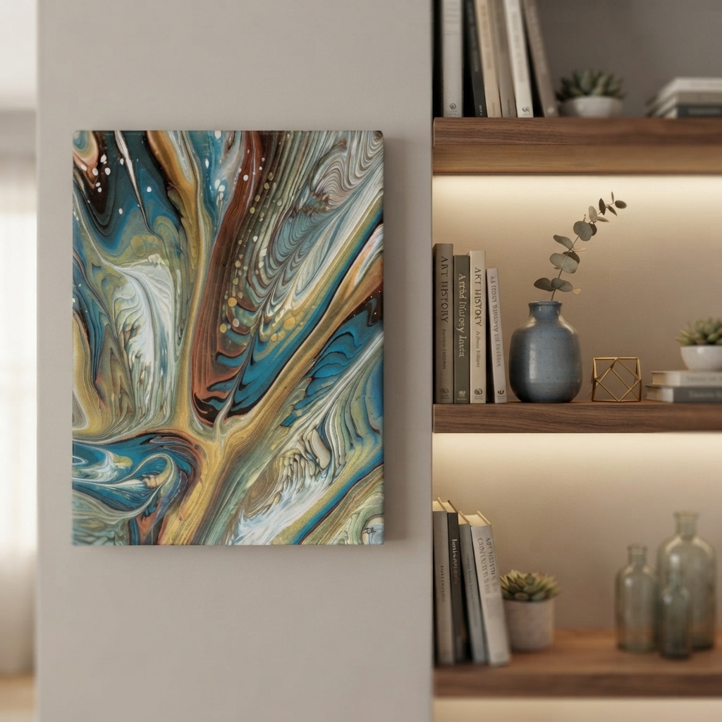 Turquoise, œuvre originale d'Isabelle Boisvert — autre vue