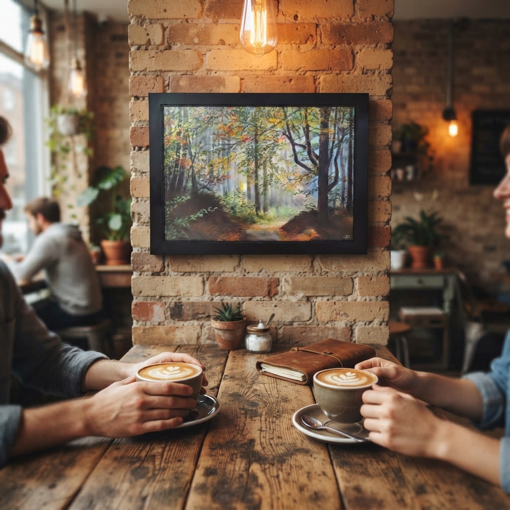 La douce arrivée de l'automne, œuvre originale d'Isabelle Boisvert — autre vue
