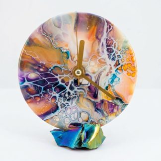Horloge 2, accessoire décoratif fait main par Isabelle Boisvert