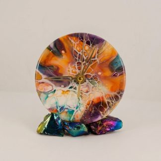 Horloge 3, accessoire décoratif fait main par Isabelle Boisvert