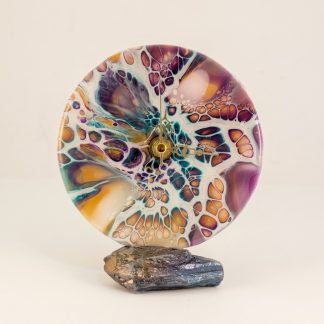 Horloge 4, accessoire décoratif fait main par Isabelle Boisvert