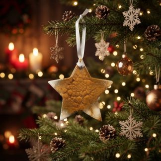 Ornement #1, décoration de Noël faite à la main par Isabelle Boisvert
