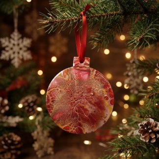Ornement #12, décoration de Noël faite à la main par Isabelle Boisvert