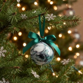 Boule de Noël #124, création faite à la main par Isabelle Boisvert