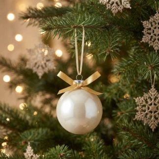 Boule de Noël #131, création faite à la main par Isabelle Boisvert