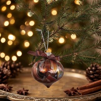 Boule de Noël #143, création faite à la main par Isabelle Boisvert
