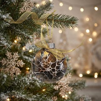 Boule de Noël #148, création faite à la main par Isabelle Boisvert