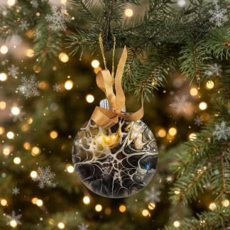 Boule de Noël #151, création faite à la main par Isabelle Boisvert