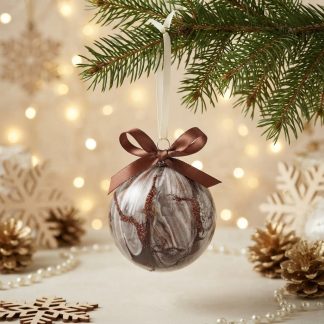 Boule de Noël #152, création faite à la main par Isabelle Boisvert