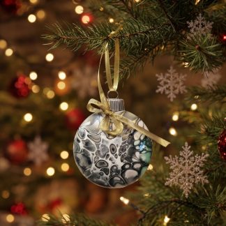 Boule de Noël #158, création faite à la main par Isabelle Boisvert