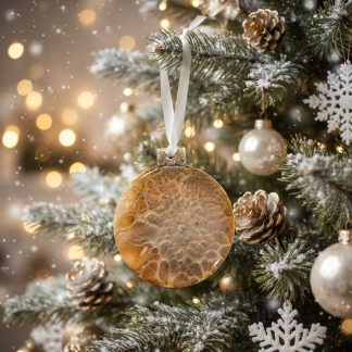 Ornement #17, décoration de Noël faite à la main par Isabelle Boisvert