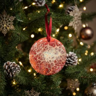 Ornement #18, décoration de Noël faite à la main par Isabelle Boisvert