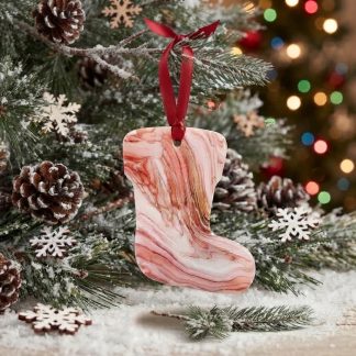 Ornement #21, décoration de Noël faite à la main par Isabelle Boisvert