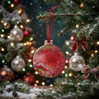 Ornement #26, décoration de Noël faite à la main par Isabelle Boisvert