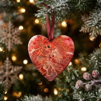 Ornement #33, décoration de Noël faite à la main par Isabelle Boisvert