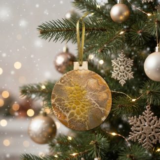 Ornement #34, décoration de Noël faite à la main par Isabelle Boisvert