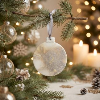Ornement #35, décoration de Noël faite à la main par Isabelle Boisvert