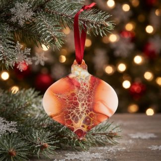 Ornement #36, décoration de Noël faite à la main par Isabelle Boisvert