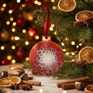 Ornement #4, décoration de Noël faite à la main par Isabelle Boisvert