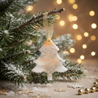 Ornement #45, décoration de Noël faite à la main par Isabelle Boisvert