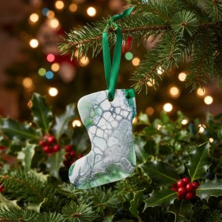 Ornement #50, décoration de Noël faite à la main par Isabelle Boisvert