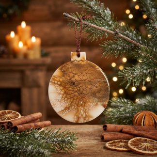 Ornement #55, décoration de Noël faite à la main par Isabelle Boisvert
