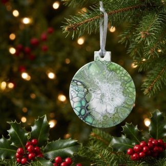 Ornement #58, décoration de Noël faite à la main par Isabelle Boisvert