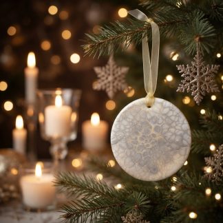 Ornement #72, décoration de Noël faite à la main par Isabelle Boisvert