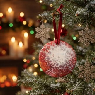 Ornement #84, décoration de Noël faite à la main par Isabelle Boisvert