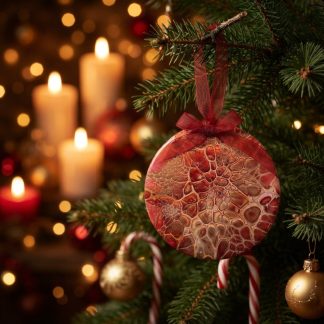 Ornement #87, décoration de Noël faite à la main par Isabelle Boisvert