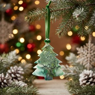 Ornement #88, décoration de Noël faite à la main par Isabelle Boisvert