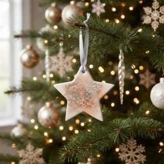 Ornement #9, décoration de Noël faite à la main par Isabelle Boisvert